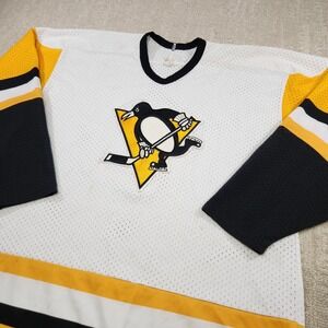 Vintage Pittsburgh Penguins Jersey Men XL Maska CCM Mesh Oshea 80s 90s NHL